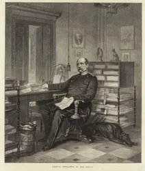 Prince Bismark in his study