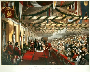 Princess Alexandra of Denmark Arriving in London on 7th March 1863 at The Bricklayers Arms Station with Her Future Husband, the Prince of Wales. 1863