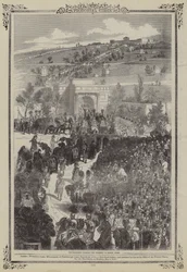 Procession of the Duke of Sussex Entering the Cemetery at Kensal Green