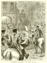 Proclamation of George I at Temple Bar, 1714