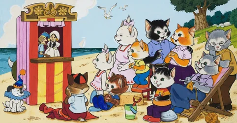 Punch and Judy show at the seaside