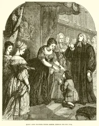 Queen Anne Touching Young Samuel Johnson for the Evil