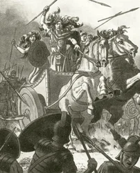 Queen Boadicea in her chariot