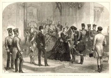 Queen Victoria Receiving the Shah of Persia