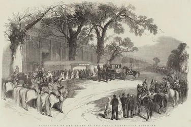 Reception of the Queen at Great Exhibition Building