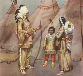 Red Indian family