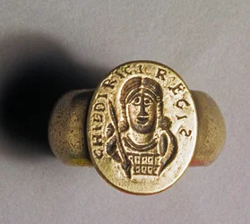 Replica electrotype of Childerics Ring, 1831