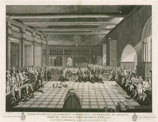 Representation of the Ceremony of Presenting the Sheriffs of London