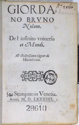 Title page of De l