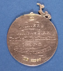 Reverse of a Preston North End Football Club medal, 1897-98