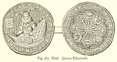 Rial. Queen Elizabeth