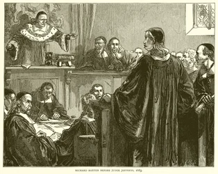 Richard Baxter before Judge Jeffreys, 1685