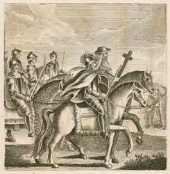 Richard the Lionheart setting out on the Third Crusade