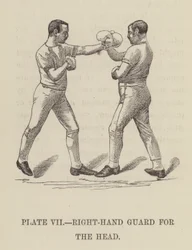 Right-hand guard for the head