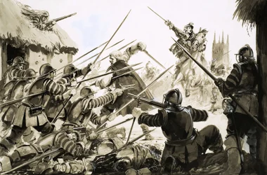 Roundheads Fighting Cavaliers at Worcester