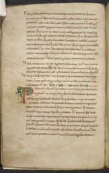 Initial P. De temporum ratione. Bede the Venerable. Miscellany of Works on Computus and Astronomy