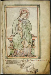 Virgin and Child with artist, illustration from 