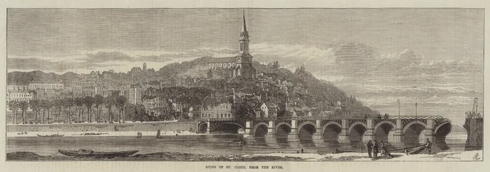 Ruins of St Cloud, from the River