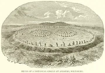Ruins of a Druidical Circle at Avebury, Wiltshire