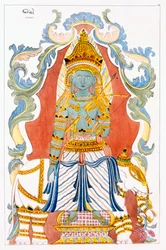 Saman Dewa Raja, the Four Hill Guards, from The History and Doctrine of Buddhism by Edward Upham, 1829