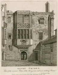 Savoy Prison, part of the ancient Palace of the Savoy, now used as a military prison