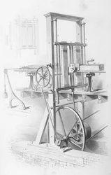 Saw in Saw Mill from Cyclopaedia of Useful Arts & Manufactures, edited by Charles Tomlinson, c.1880s