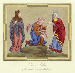 Saxon Ladies of the 9th and 10th Centuries