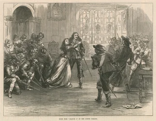 Scene from Charles I at the Lyceum Theatre, London