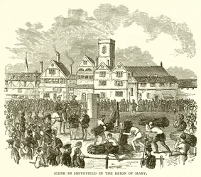 Scene in Smithfield in the Reign of Mary