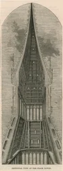 Sectional views of the Clock Tower, Westminster, London