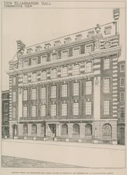 Selected design for the Examination Hall, Royal College of Physicians and Surgeons