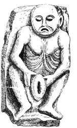 Sheela-na-Gig, from a church in County Cavan, Ireland