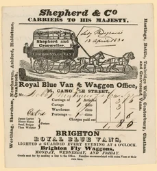 Shepherd & Co Bill. Brighton to London
