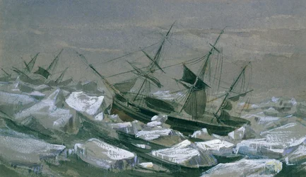 Shipment of James Clark Ross with the Ships 