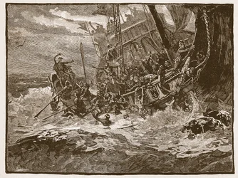 Shipwreck of Prince William (Illustration from Cassell