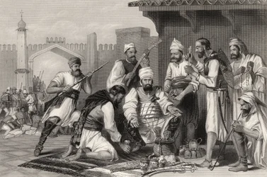 Sikh Troops Dividing the Spoil Taken from Mutineers, from 