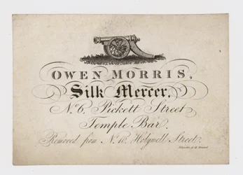 Silk Mercer, Owen Morris, Trade Card