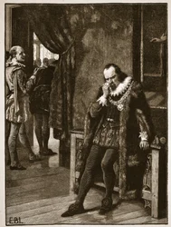 Sir Francis Bacon Waiting an Audience of Buckingham, Illustration from Cassell