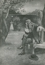 Sir Isaac Newton Sees an Apple Fall