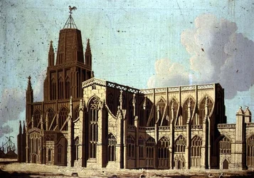 South-East View of St. Mary Redcliffe Church in Bristol