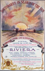 Southwards to the Sun, poster advertising the International Sleeping Car Train Company services to the French Riviera, c.1910
