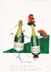 Sparkling Wine, Probably Christmas Card
