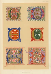 Specimens of fourteenth and fifteenth century illuminated initials