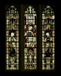 St. Mary and St. John with a composite female saint in the centre, late 14th century