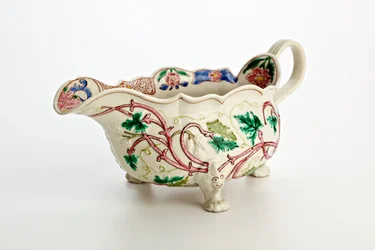 Staffordshire sauce boat, c.1760