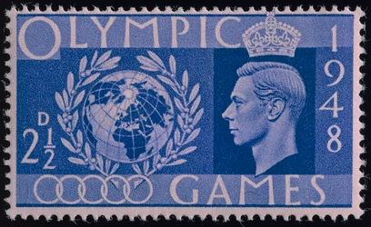 Stamp commemorating the 1948 London Olympics