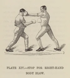 Stop for right-hand body blow