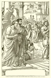 Street Pageant in Rome (Returning from the Games, Brutus, Cassius, and Caesar)