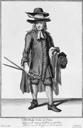Street Vendor Selling Old Cloaks, Suits and Coats, 1666