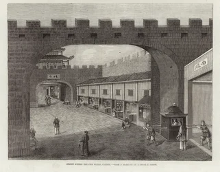 Street Within the City Walls, Canton